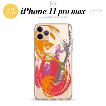 iPhone11ProMax iPhone11pro max スマホケース ソフトケース アート クリア 赤 メンズ レディース nk-i11pm-tp1269