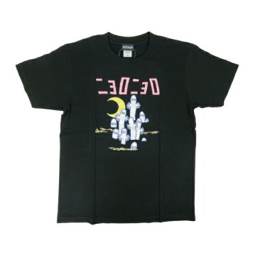 ムーミン ニョロニョロ Tシャツ(M) ブラック アパレル MOOMIN