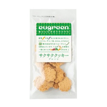 ユーグリーン 犬用おやつ サクサククッキー プレーン 30g 犬 おやつ 国産 全犬種 全年齢 手作り シニア 老犬