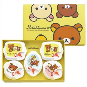 「リラックマ」電子レンジ容器5PC RK-35  キッチン キッチン雑貨  内祝 内祝い お祝 御祝 記念品 出産内祝い プレゼント 快気祝い 粗供養 引出物