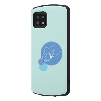 AQUOS sense6 耐衝撃ケース MiA-collection/蝶々/ライトブルー ※送料無料(ポスト投函)
