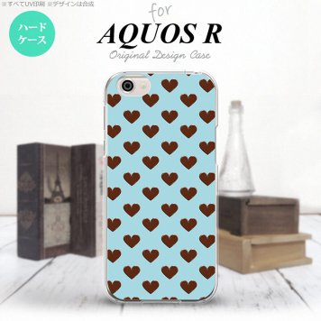 【SH03J】【スマホケース/スマホカバー】【アクオス R】SH03J スマホケース AQUOS R SH-03J カバー アクオス R ハート（B） 青 nk-sh03j-172【メール便送料無料】