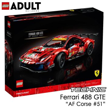 レゴ LEGO テクニック フェラーリ 488 GTE AF コルセ #51 42125 【国内流通正規品】 おもちゃ 玩具 グッズ ブロック 男の子 プレゼント ギフト クリスマス 誕生日 Ferrari 488 GTE “AF Corse #51”