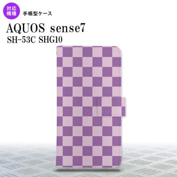 sense7 sense7 手帳型スマホケース カバー スクエア ピンク 紫 2022年 11月発売 nk-004s-sens7-dr768