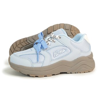 ムーンスター ニーモ スニーカー ジュニア  NM J159 デコデコ サックス 子供靴 ジュニア 通学 シューズ 女の子 靴 かわいい おしゃれ moonstar ni-mo