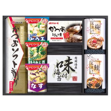 アマノフリーズドライみそ汁&食卓詰合せ  ／お吸い物 和風惣菜 惣菜・レトルト 食品 お中元 御中元 ギフト 暑中 残暑 お盆 初盆 新盆 お供 御供 ギフト 2026 送料無料 ギフト プレゼント プチギフト 内祝い 快気祝い 出産祝い 結婚祝い 引出物 新築祝い お返し