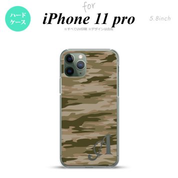 iPhone11Pro iPhone11 Pro スマホケース ハードケース タイガー 迷彩 C 緑 +アルファベット メンズ レディース nk-i11p-1174i