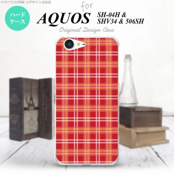 【SH04H】【スマホケース/スマホカバー】【アクオス ゼータ】SH04H スマホケース AQUOS ZETA SH04H カバー アクオス ゼータ チェックB 赤 nk-sh04h-432【メール便送料無料】