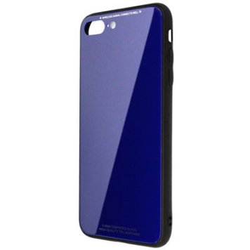 日本トラストテクノロジー ワイヤレス充電対応ケース for iPhone8 Plus ネイビー TPUGC8P-NV