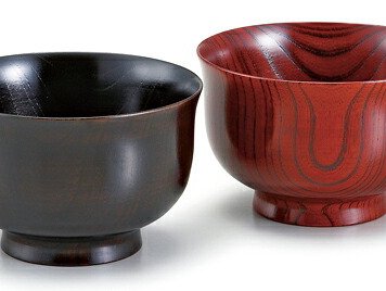 夫婦汁椀　丸福型　ワイン・ブラック インテリア 漆器 盆 カタログギフト 景品 粗品