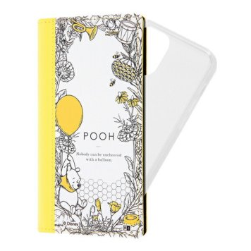 iPhone 12 / 12 Pro/『ディズニーキャラクター』/手帳型 FLEX CASE バイカラー/『くまのプーさん/ボタニカル』_01 ※送料無料(ポスト投函)