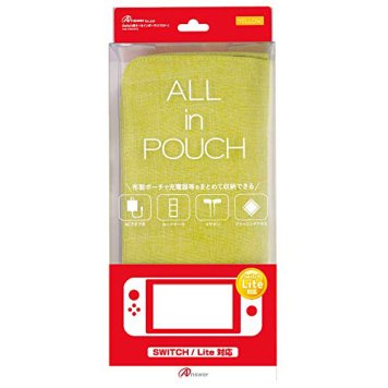 アンサー Switch/Switch Lite共用 オールインポーチ イエロー ANS-SW008YE