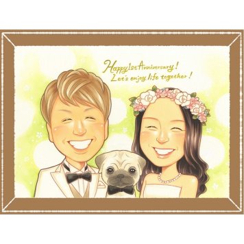結婚記念日のプレゼントに、似顔絵でお祝いに花を添えませんか。下書き確認あり。修正無料で納得の表情になるまで調整します。 似顔絵 プレゼント 結婚記念日 贈り物 ギフト 手描き 名入れ 結婚記念日 結婚10周年 金婚式 周年記念 記念日 結婚30周年 家族 両親 夫婦 修正無料 下書き確認 名入れ 一生もの そっくり 喜ばれる かわいい 結婚記念日 感謝 周年 親孝行 記念日 長寿祝い 感激 大人数