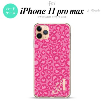 iPhone11ProMax iPhone11pro max スマホケース ハードケース 豹柄 B ピンク +アルファベット メンズ レディース nk-i11pm-892i