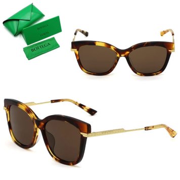 BOTTEGA VENETA ボッテガヴェネタ BV1296SA-002 サングラス アジアンフィット メンズ レディース ユニセックス ハバナ ゴールド ブラウン