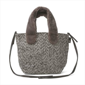 Rootote ルートート トートバッグ サイドポケット DELI デリ レディース 2way ショルダー ファー おしゃれ 小さめ かわいい サブバッグ 手提げ