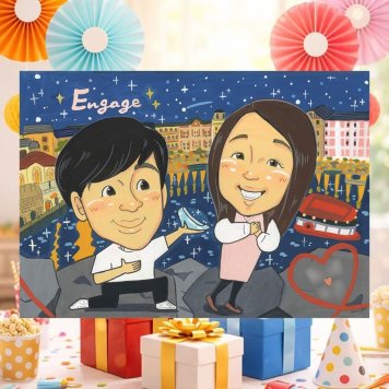 結婚のプレゼントに、選んでよかったと思える似顔絵のギフト。 似顔絵 ギフト 記念日 名入れ プレゼント 手描き 贈り物 結婚 サプライズ 記念 お祝い 特別 彼氏 彼女 恋人 パートナー 修正無料 名入れ 下書き確認 サプライズ 喜ばれる 実績多数 かわいい 婚約 一生もの 記念日 宝物 感激 引っ越し 同窓会 古希祝い 快気祝い おしゃれ カラフル メモリアルギフト 応援 節目 イラスト