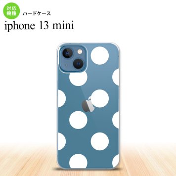 iPhone13mini iPhone13 mini ケース ハードケース ドット 水玉 A 白  nk-i13m-006