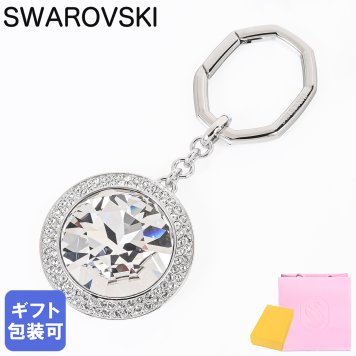 スワロフスキー SWAROVSKI キーリング キーホルダー Una Angelic ラウンドカット レディース クリア 5763032 バッグチャーム 母の日 即日発送【スペシャルラッピング660円(別売り)】 成人祝い