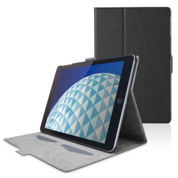エレコム iPad Air 2019/iPad Pro 2017 10.5インチ ケース カバー レザー フラップ ブラック TB-A19MWVFUBK