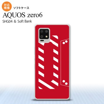 SHG04 SHG04 ZERO6 AQUOS zero6 スマホケース ソフトケース カセットテープ 赤 メンズ レディース nk-zero6-tp188