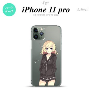 iPhone11Pro iPhone11 Pro スマホケース ハードケース 女の子 A クリア メンズ レディース nk-i11p-1321