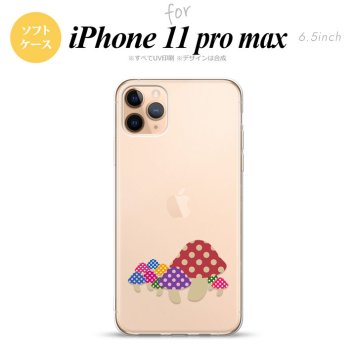 iPhone11ProMax iPhone11pro max スマホケース ソフトケース きのこ クリア メンズ レディース nk-i11pm-tp741
