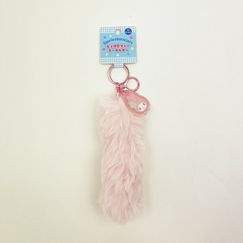 サンリオ マイメロディ  しっぽ型ファーキーホルダー (ライトピンク) カオハナ Sanrio