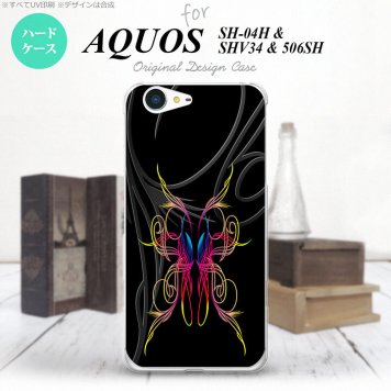 【SH04H】【スマホケース/スマホカバー】【アクオス ゼータ】SH04H スマホケース AQUOS ZETA SH04H カバー アクオス ゼータ ピンスト 黒×グラデ1 nk-sh04h-1238【メール便送料無料】