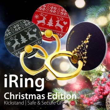 iRing Christmas Edition ワイヤレス充電対応 スマホリング