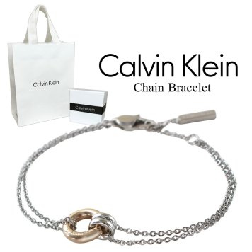 カルバンクライン 正規品 ショッパー付き ブレスレット レディース ステンレス チェーン シルバー ローズゴールド シンプル かわいい 大人 プレゼント 女性 結婚記念日 誕生日 ギフト 母 彼女 妻 Calvin Klein アクセサリー ランキング お祝い 成人 卒業 入学