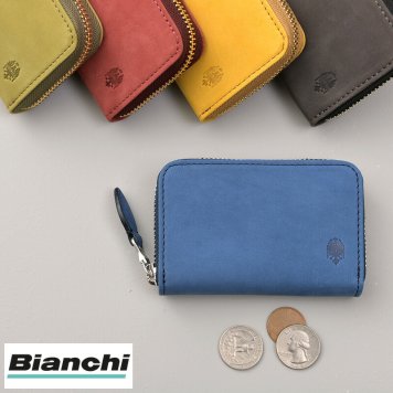 Bianchi ラウンドファスナー小銭入れ brina
