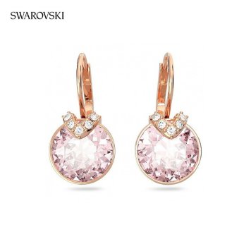 スワロフスキー ピアス レディース ブランド SWAROVSKI Bella V フープ スワロフスキー 両耳用 5662114 ピンク ローズゴールド アクセサリー