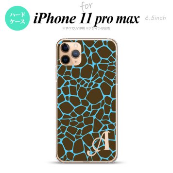 iPhone11ProMax iPhone11pro max スマホケース ハードケース キリン 青 +アルファベット メンズ レディース nk-i11pm-747i