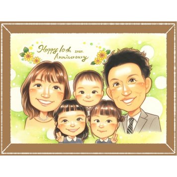 結婚10周年のギフトに、心あたたまる似顔絵をお届けします。大切なお祝いにも安心してご注文いただけます。 似顔絵 贈り物 結婚10周年 プレゼント 名入れ ギフト 手描き 結婚10周年 結婚記念日 銀婚式 大人数 両親 夫婦 家族 下書き確認 名入れ 修正無料 親孝行 一生もの 実績多数 かわいい 結婚10周年 記念日 感謝 親孝行 周年 バレンタインデー クリスマス メモリアルギフト 感動