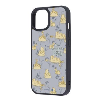 iPhone 15/14/13 / ディズニー / maru 衝撃吸収 バンパー ハイブリッドケース / プーさんと仲間達_総柄 ※送料無料(ポスト投函)