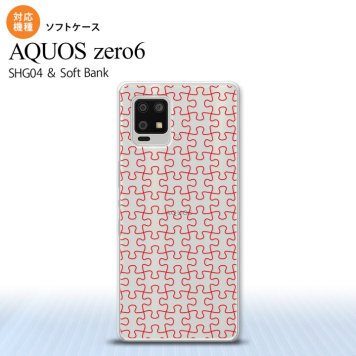 SHG04 SHG04 ZERO6 AQUOS zero6 スマホケース ソフトケース パズル 透明 赤 メンズ レディース nk-zero6-tp1216
