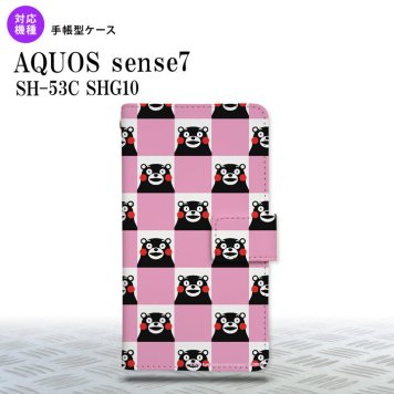 sense7 sense7 手帳型スマホケース カバー くまモン スクエア ピンク 2022年 11月発売 nk-004s-sens7-drkm21