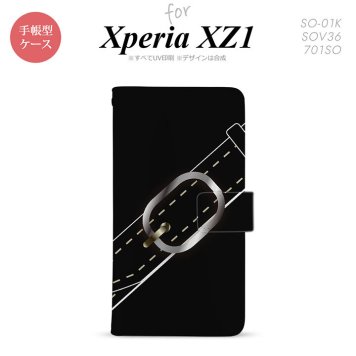 【手帳型 スマホ カバー ケース】【SO01K】【エクスペリア XZ1】手帳型 ケース SO-01K スマホ カバー Xperia XZ1 エクスペリア ベルト 黒 nk-004s-so01k-dr326【メール便送料無料】