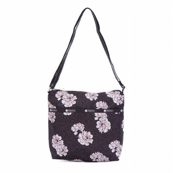 レスポートサック LeSportsac バッグ ショルダーバッグ 斜めがけバッグ 7562 F083 SMALL CLEO CROSSBODY スモールクレオ クロスボディ PEONY PARTY 花柄ダークブラウン系マルチ