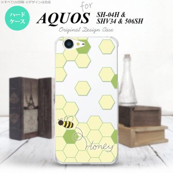 【SH04H】【スマホケース/スマホカバー】【アクオス ゼータ】SH04H スマホケース AQUOS ZETA SH04H カバー アクオス ゼータ ハニー クリア×緑B nk-sh04h-1684【メール便送料無料】