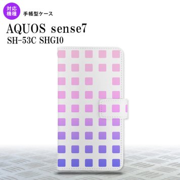 sense7 sense7 手帳型スマホケース カバー スクエア ドット ピンク 2022年 11月発売 nk-004s-sens7-dr1363