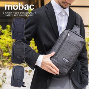 mobac モバック ボディバッグ メンズ スリングバッグ ワンショルダー 肩掛け 斜め掛け 撥水 防水 ポリエステル ファスナー ジッパー
