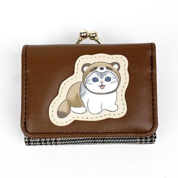 モフサンド mofusand たぬき コンパクト財布 (ブラウン) 財布