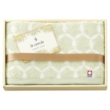 le cercle フェイスタオル グリーン ／タオル 日用品・ヘルスケア 敬老の日 プレゼント ギフト お祝い いつ 70代 80代 メッセージ おじい おばあ 祖父母 お彼岸 お供え 秋 2026 送料無料 ギフト プレゼント プチギフト 内祝い 快気祝い 出産祝い 結婚祝い 引出物 新築祝い お返し