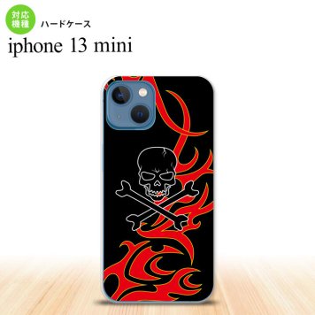 iPhone13mini iPhone13 mini ケース ハードケース ドクロ 黒 赤 黄  nk-i13m-869