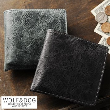 WOLF＆DOG 二つ折り財布 小銭入れあり ホワイトホース