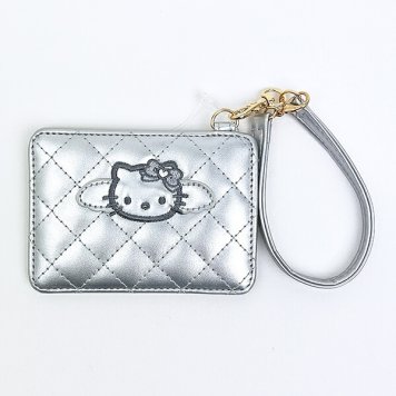サンリオ ハローキティ キルティングパスケース シルバー 定期入れ Sanrio