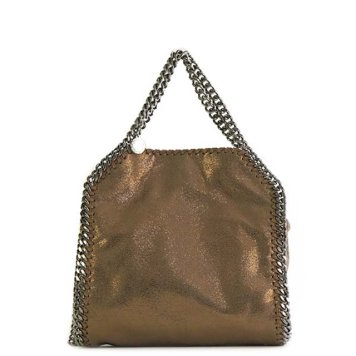 ステラマッカートニー STELLA McCARTNEY ファラベラ ミニバッグ 斜めがけバッグ 斜め掛けショルダーバッグ 斜めがけバック ショルダーバック ブラウン 茶 シルバー ステラ マッカートニー ステラ・マッカートニー バッグ チェーンバッグ 斜めがけ トート ショルダー 40代50代
