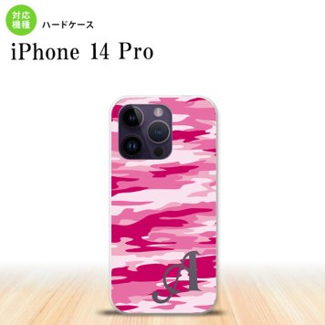iPhone14 Pro iPhone14 Pro スマホケース 背面ケース ハードケース タイガー 迷彩 D ピンク +アルファベット 2022年 9月発売 nk-i14p-1165i